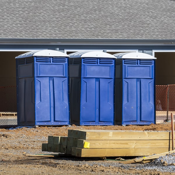 how often are the porta potties cleaned and serviced during a rental period in Greenville